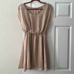 Body Central Nude/Tan Mini Dress